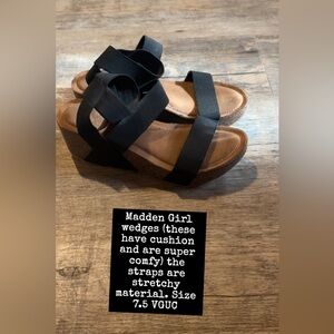 Madden Girl wedges with cushioned sole
